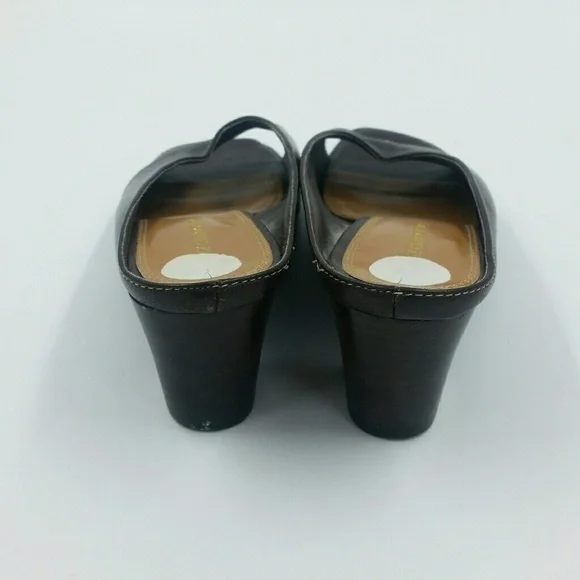 LIZ CLAIBORNE l Brown Leather Mules - Picture 4 of 8